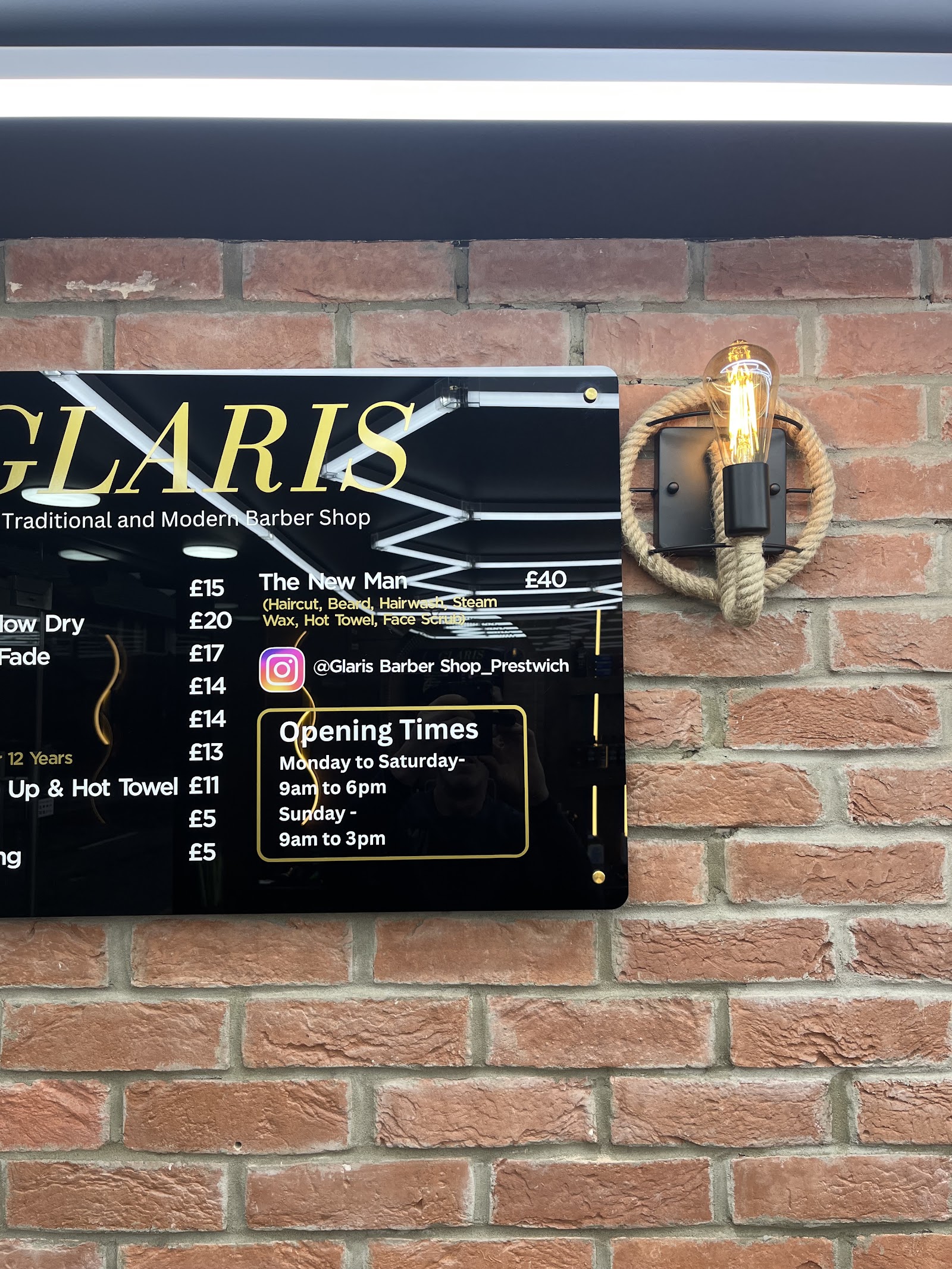 Glaris Barber Prestwich, 33 Whittaker Ln, Prestwich.