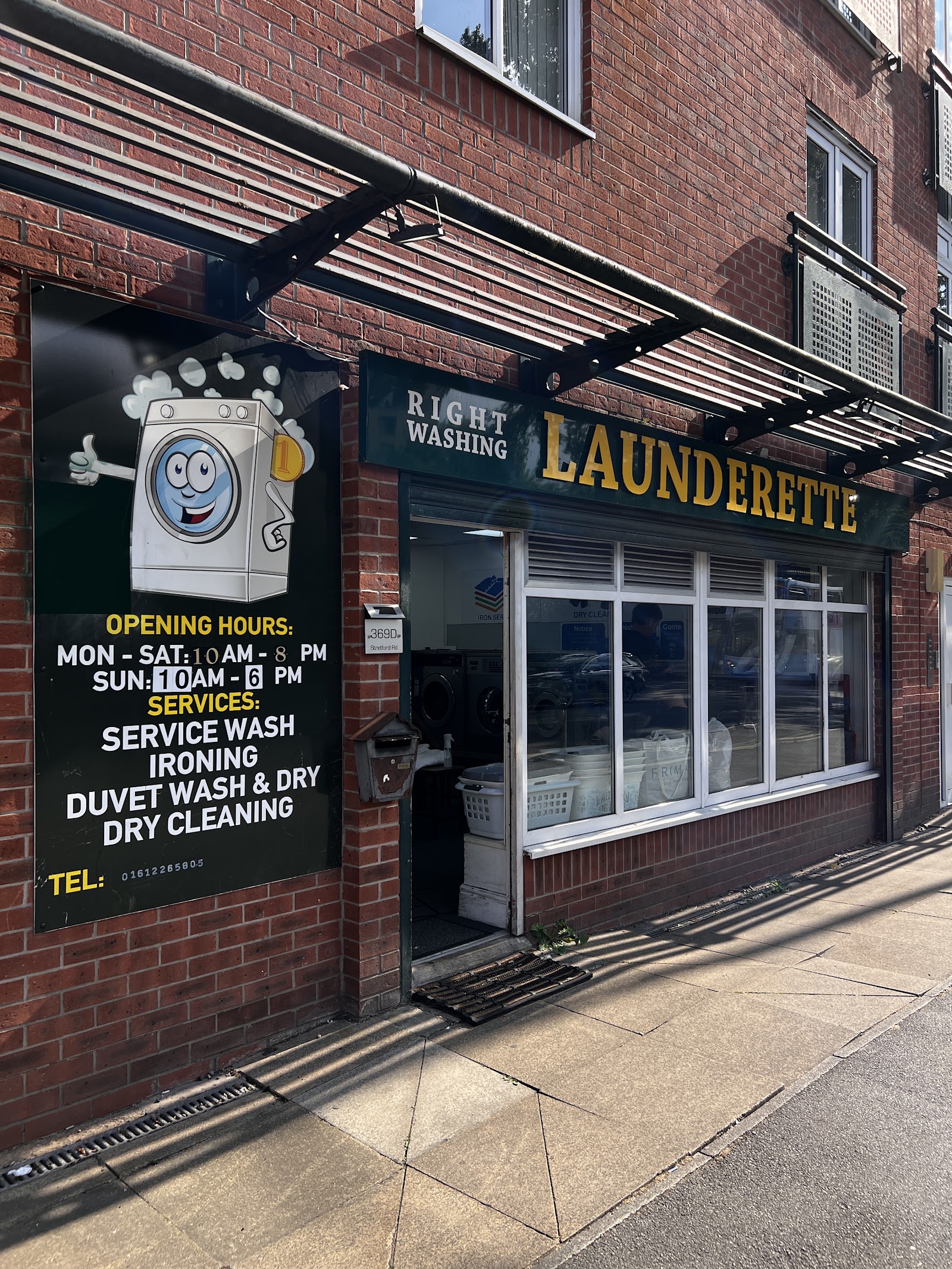 Right Washing Laundrette, 369D Stretford Rd, Old Trafford.